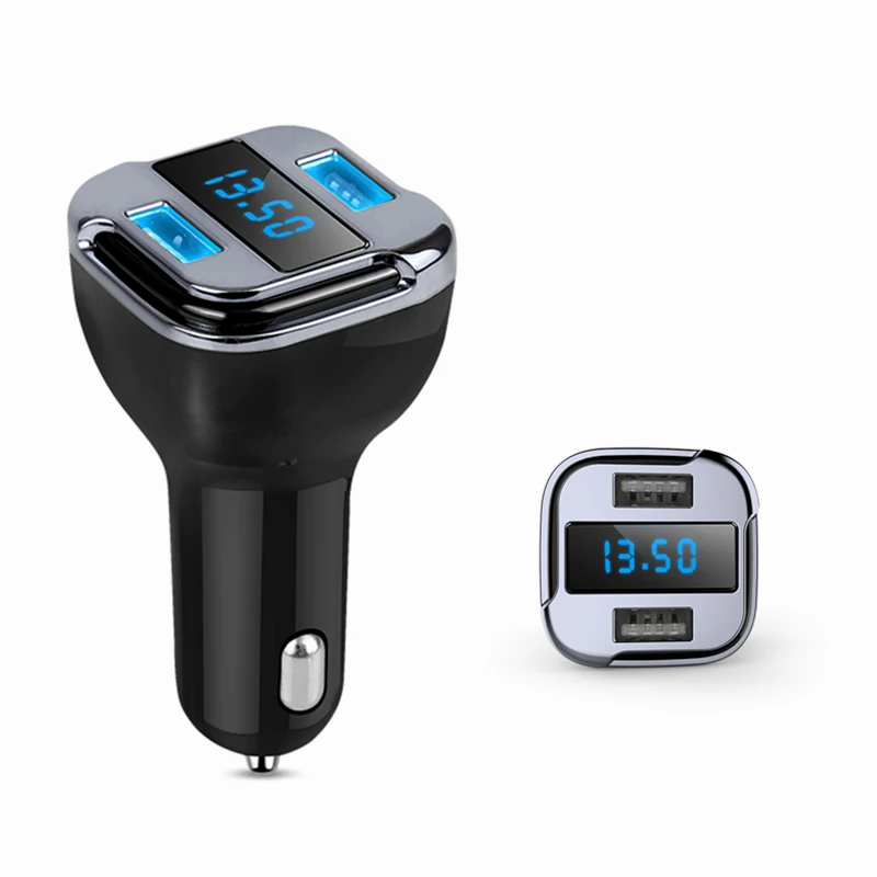 Mini GPS Tracker Mobile APP Tracker Dual USB Smart Car Charger Voltage Monitor GPS Locator Real Time Tracking Device Voltmeter