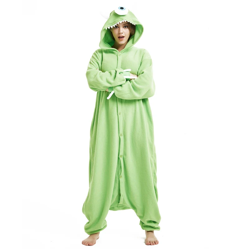one single eye green kigurumi onesie