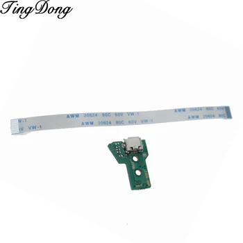

for Dualshock 4 PS4 Pro Slim Controller Charging Socket Port Circuit Board JDS040 with 12 Pin Power Flex Cable