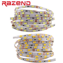Bande lumineuse Led 5730, 5630, Non étanche, Flexible, boîte à lumière, rétro-éclairage, 60 diodes/m, 12V, 5m