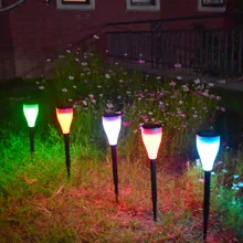 Садовый светодиодный светильник на солнечной батарее, умный авто, 3 режима, Спайк, дорожка, светильник, пейзаж, солнечный светильник, водонепроницаемый, для освещения сада