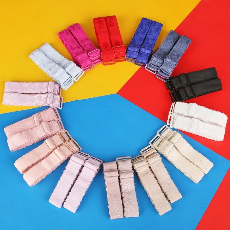 

PJ 2pcs Women fashion Sexy Style ADJUSTABLE BRA BELT SHOULDER STRAP multi color available simple desgin Good wholesale
