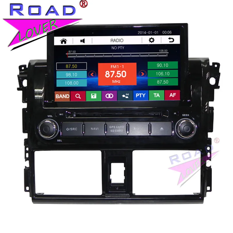 Автомобильный DVD плеер TOPNAVI Wince 6 0 дюйма два Din для Toyota Vios 2014 стерео GPS навигация