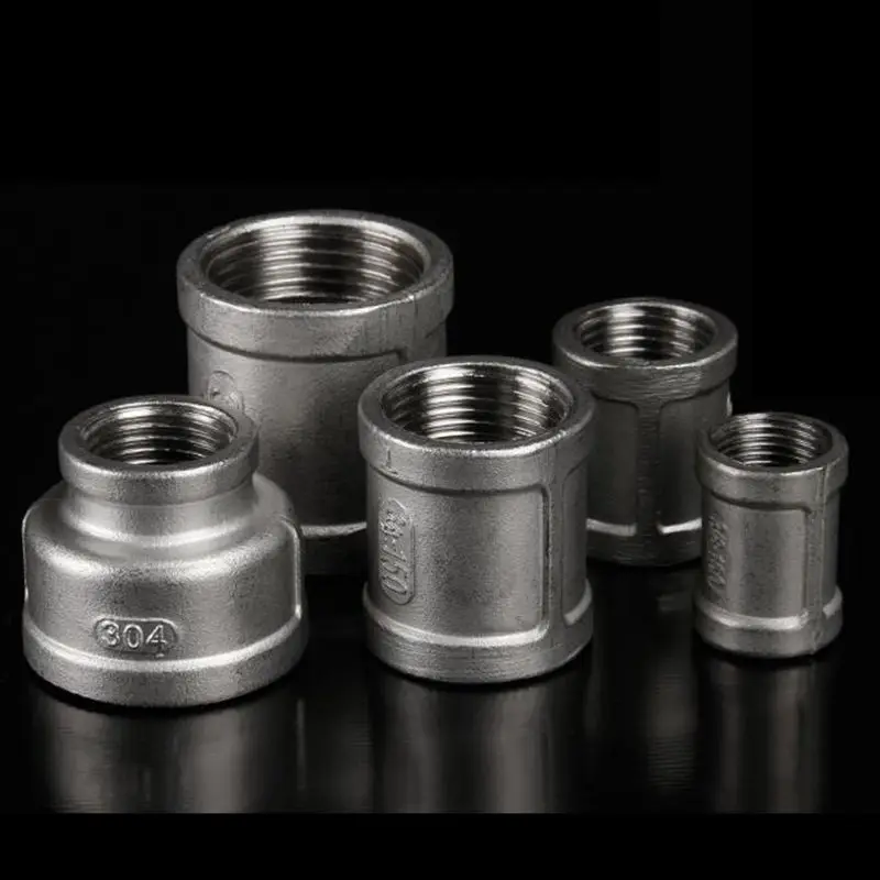 1/2" to 1" Female BSP Internal Thread Tube Equal Pipe Fitting 304