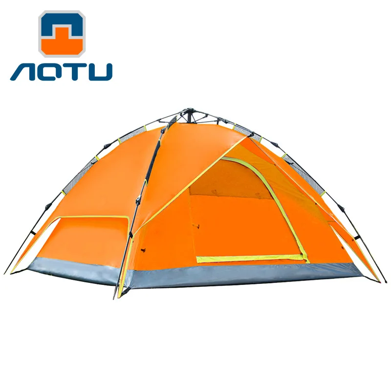 

Camping Tent Outdoor automatic 3-4 Person hiking tents for camping Waterproof family picnic tents Double Layer