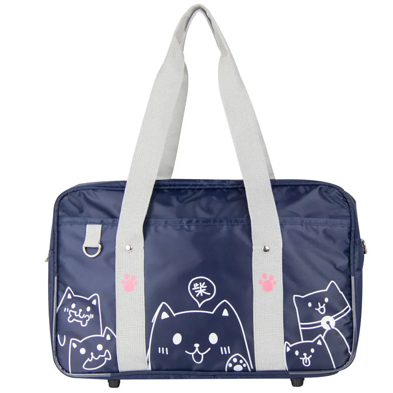 Школьная сумка в стиле колледжа с милым принтом кота, японская школьная сумка JK, школьная сумка в стиле Лолиты