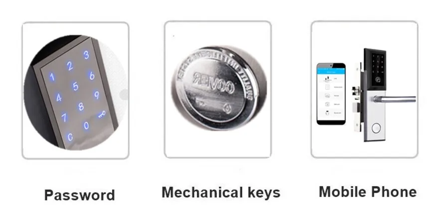 Bluetooth Smart Lock for Keyless Entry & Live Monitoring Home Hotels Apartments BL04-6
