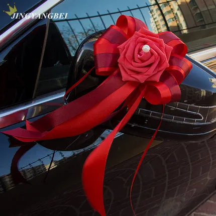 

Red Rose Married celebrate supplies car floats wedding car decoration wedding flowers