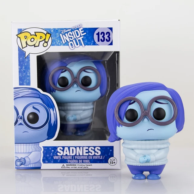 Genuino funko, funko pop pixar Adentro Hacia Afuera Tristeza figura de