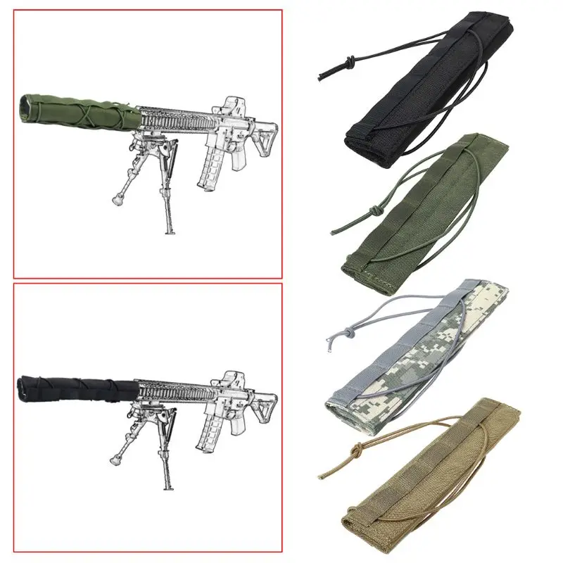 

Tactical Suppressor Airsoft Protector Cover Nylon Quick Release Protection Sleeve Shock Absorbent Heat Covers Outdoor Shooting H