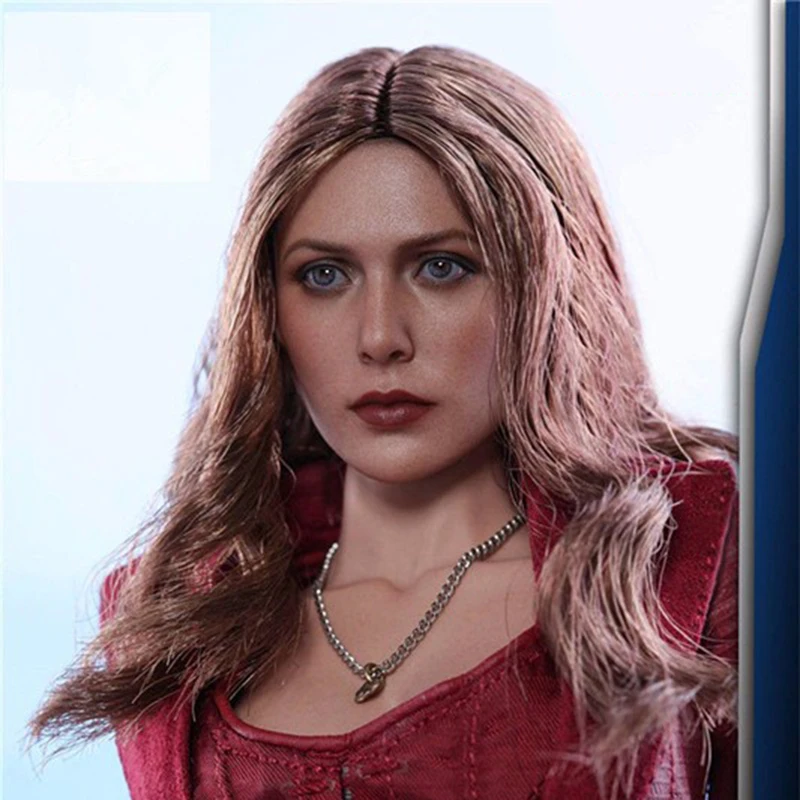 1/6 Elizabeth Olsen алый ведьма голова лепить 3,0 женская голова резьба красота голова лепить для 1" HT рисунок тела