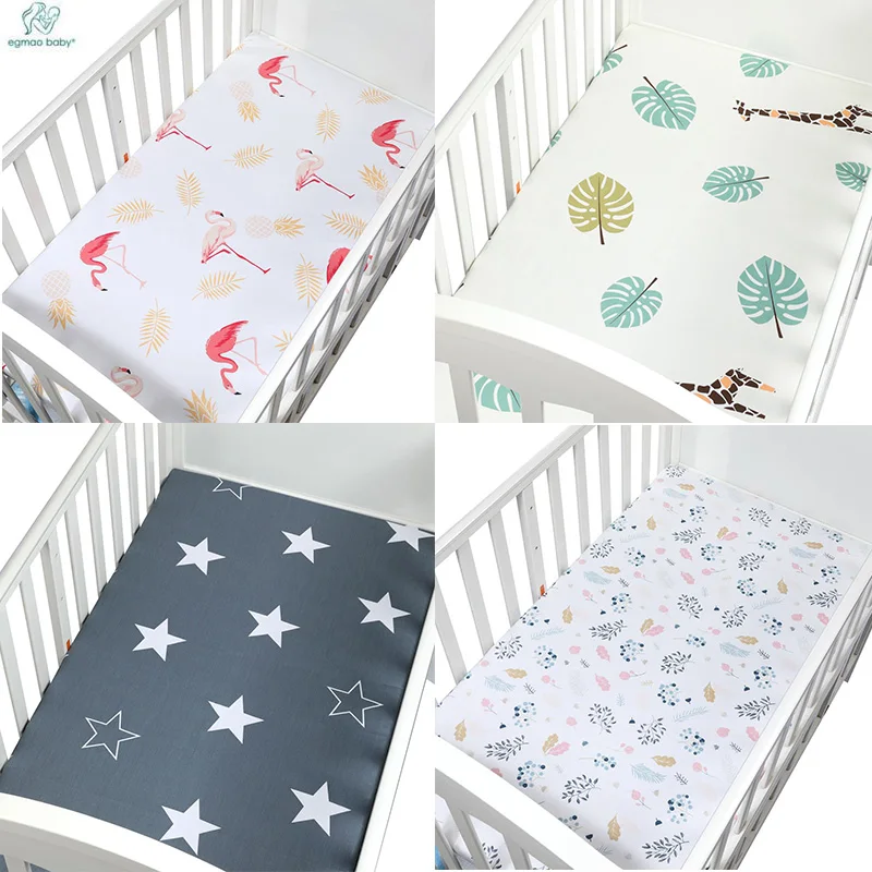 Soft Breathable Newborn Baby Crib Fitted Sheet Baby Bed Mattress Cover Potector Cartoon Newborn Bedding For Cot Size 120*65cm Soft Breathable Newborn Baby Crib Fitted Sheet Baby Bed Mattress Cover Potector Cartoon Newborn Bedding For Cot Size 120*65cm