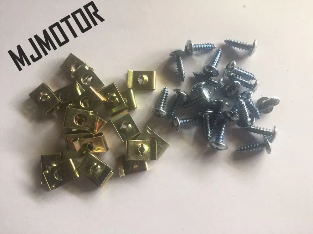 (100pcs/set) M5 Screws and Fastener Body U clips for Chinese scooter