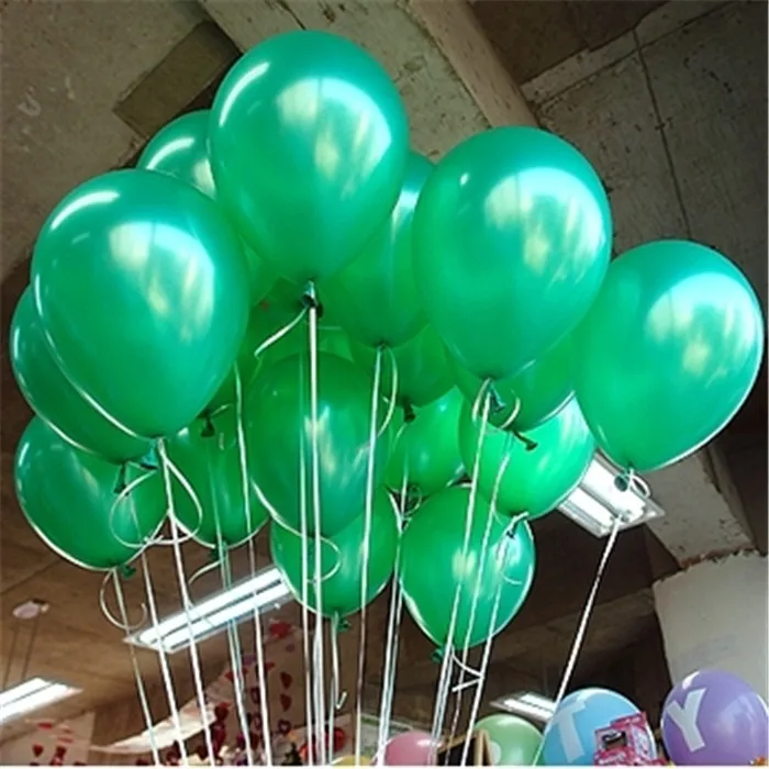 10 шт. 12 дюймов 2,2 г зеленые оранжевые латексные воздушные шары «сердце» для дня рождения, свадьбы, латексные воздушные шары, детские надувные игрушки для вечеринки - Цвет: A12 Green Round