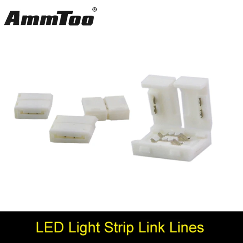

No soldering 2PIN LED Strip Connector Single Color 4.5mm For 3528 3014 2835 Led Flexible Strip String Light Ribbon Tape