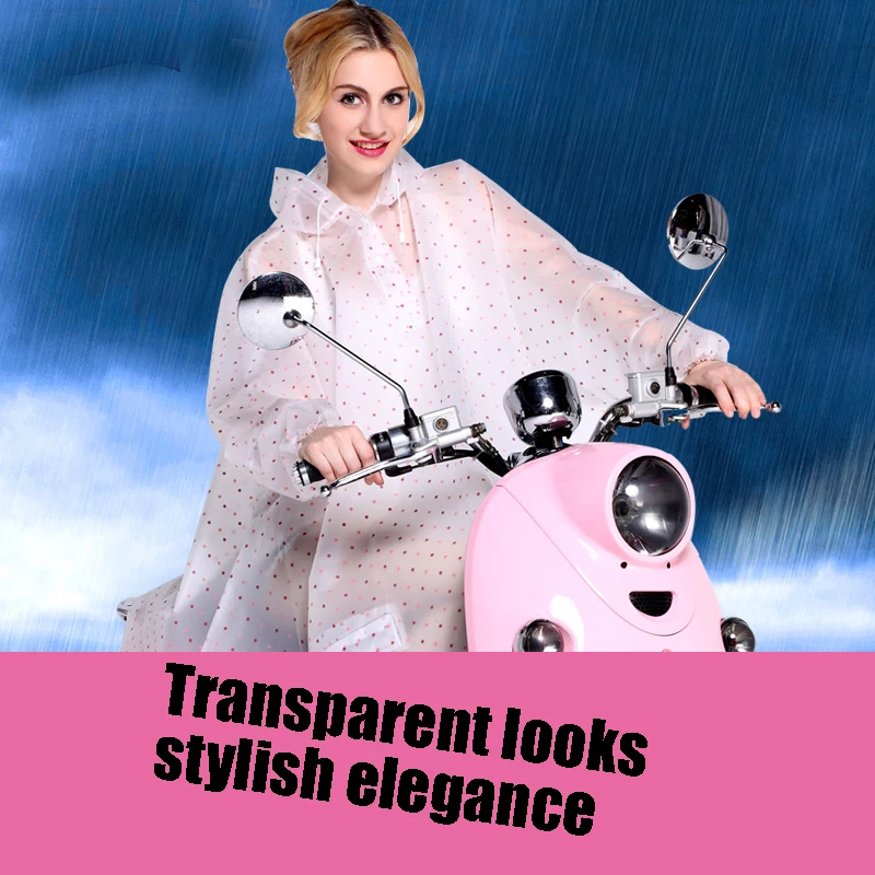 Hooded Raincoat Women Motorcycle Waterproof Men Long Regenponcho Camping Eva Transparent Raincoat Rain Poncho 0utdoor QQG363