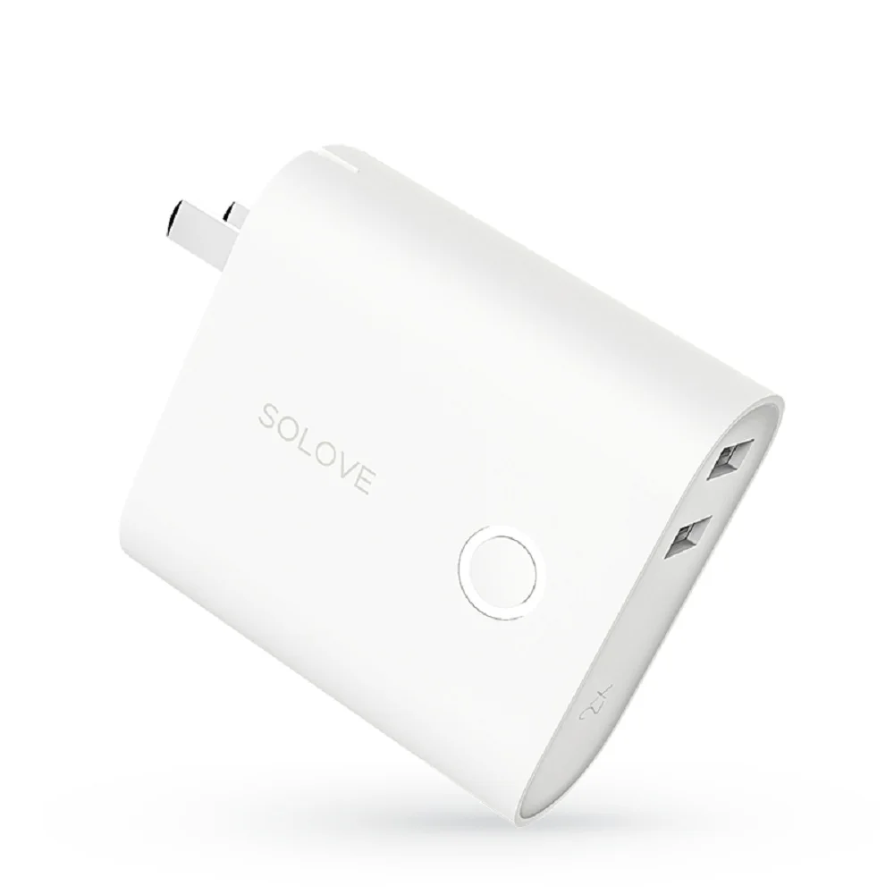 Milk White Два в одном мобильном power bank+ зарядное устройство - Цвет: Milk White