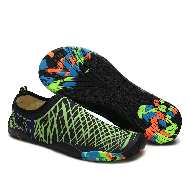 Унисекс кроссовки шлепанцы для Плавания водные виды спорта Aqua приморский пляж серфинг тапочки верхней части светильник спортивной обуви Для мужчин Для женщин носки