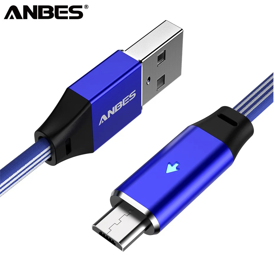 

ANBES 2m Magnetic Cable Fast Charging Magnet Micro USB Type C Cable Sync Data Phone Cables Charger Cord for Xiaomi Huawei