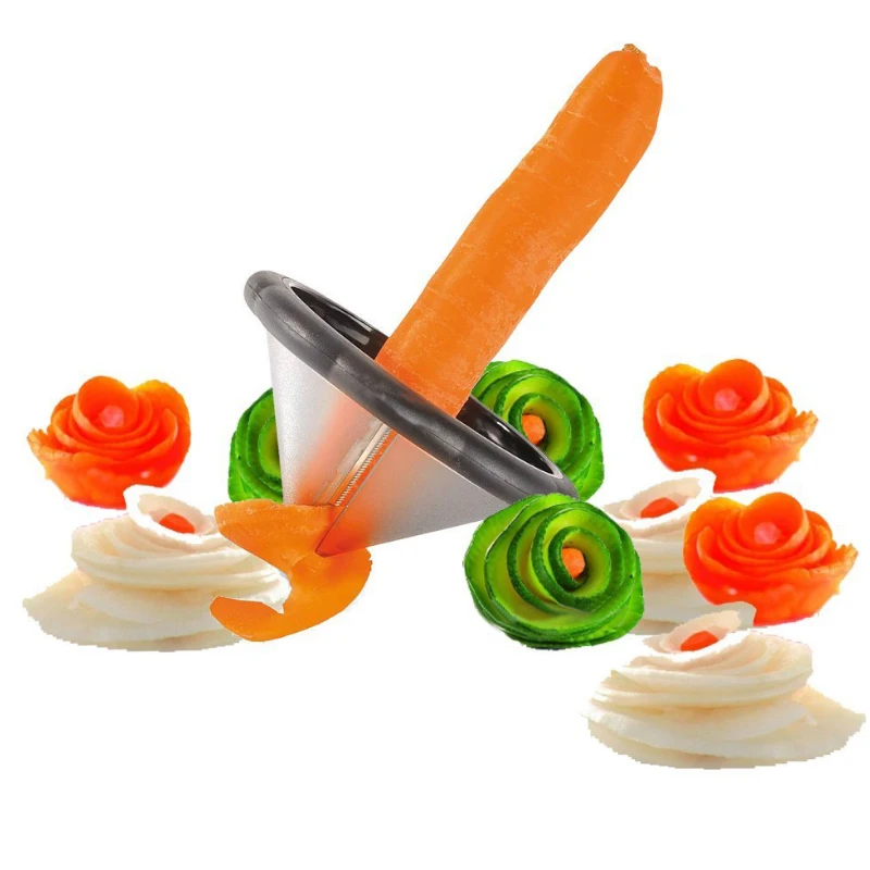 1pc Vegetable & Fruit Peeler, Potato Spiralizer Fruit Slicer, Vegetable  Slicer, Reusable Potato Peeler, Carrot Peeler, Potato Slicer, Cucumber  Spiral Curler, Kitchen Gadget