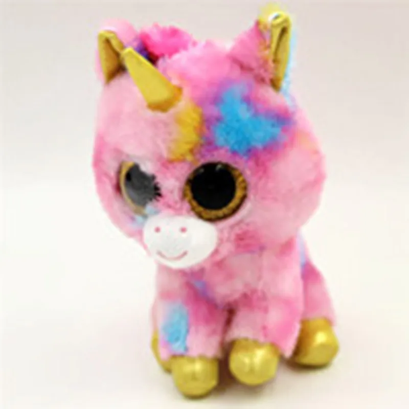 Ty Beanie Boos Big Eyes Small Unicorn Plush Toy Doll Kawaii Stuffed