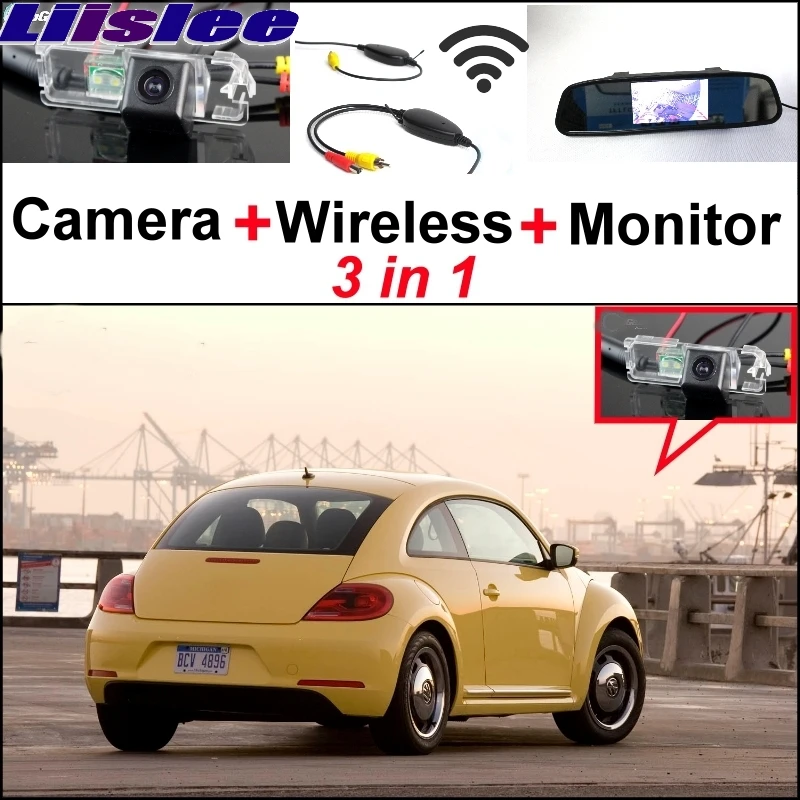 Liislee специальная wifi камера+ беспроводной приемник+ зеркальный монитор Легкая система парковки для Volkswagen Фольксваген Жук Bjalla