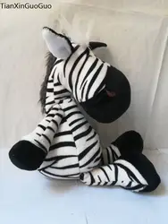 Около 35 см с принтом зебры плюшевые игрушки джунгли зебра мягкая кукла Подушка-игрушка Рождественский подарок b1453