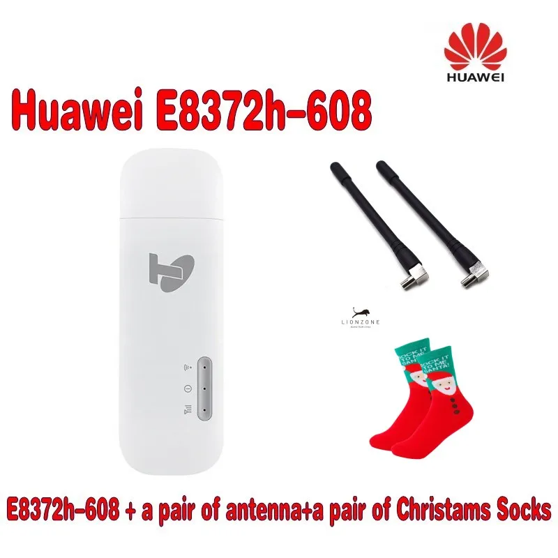 Além de Antena e Dom Wi-fi sem Fio Lte de 150 Novo Desbloqueado Huawei Gratuito 4g Mbps Usb Modem E8372h-608