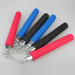 Новое поступление единоборств Nunchakus оружие Пена металлическая цепь безопасные нунчаки из губки для начинающих