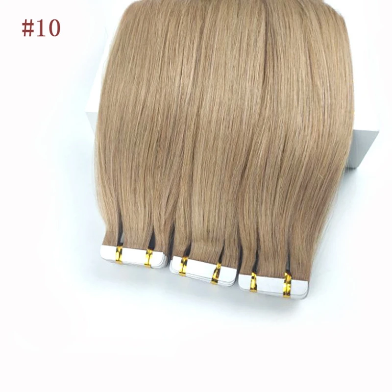 Sobeauty 14''16'' 18'20'' невидимая лента для наращивания волос прямые волосы Реми кожи Плетеные бразильские волосы импорт Гуле светлые волосы