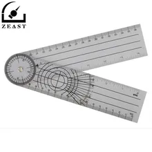 Профессиональная мультилинейка 360 градусов угломер спинальная линейка см/дюйм ПВХ