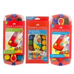Faber Castell 24 цвета может быть сшитые Твердые акварельные краски для начинающих