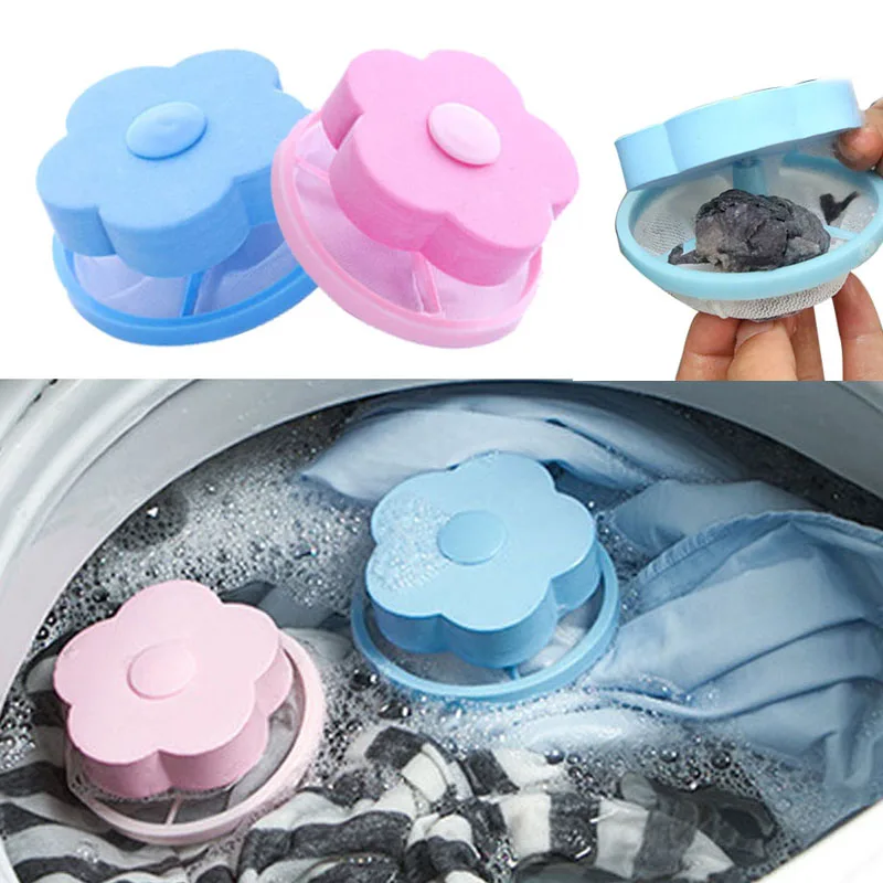 

Hoomall 1PC Reusable Washing Machine Floating Lint Filter Bag Laundry Mesh Hair Catcher Floating Ball Pouch For Household