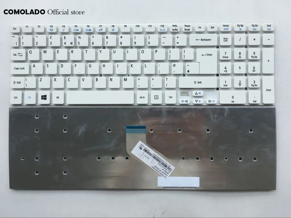 UK Keyboard For ACER 5755 5755G 5830 5830G 5830T 5830TG E15 E1-510P E1-522G E1-530G E1-532G E1-532P White Keyboard UK Layout