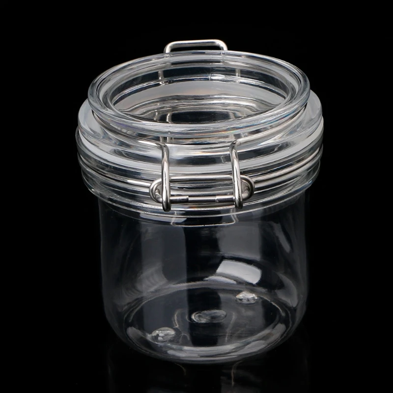 

PETP Food Storage Milk Powder Box Clamp Lid Air Tight Sealed Locking Jar Kitchen