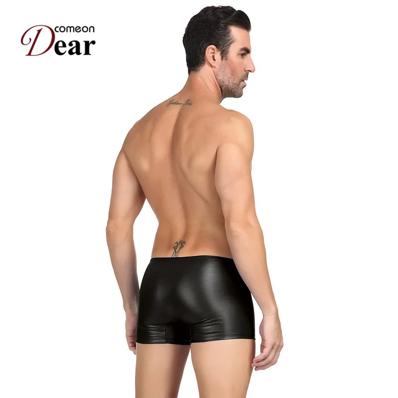 Мужское нижнее белье Comeondear смешное из искусственной кожи Onderbroeken Mannen MKP069|Боксеры|