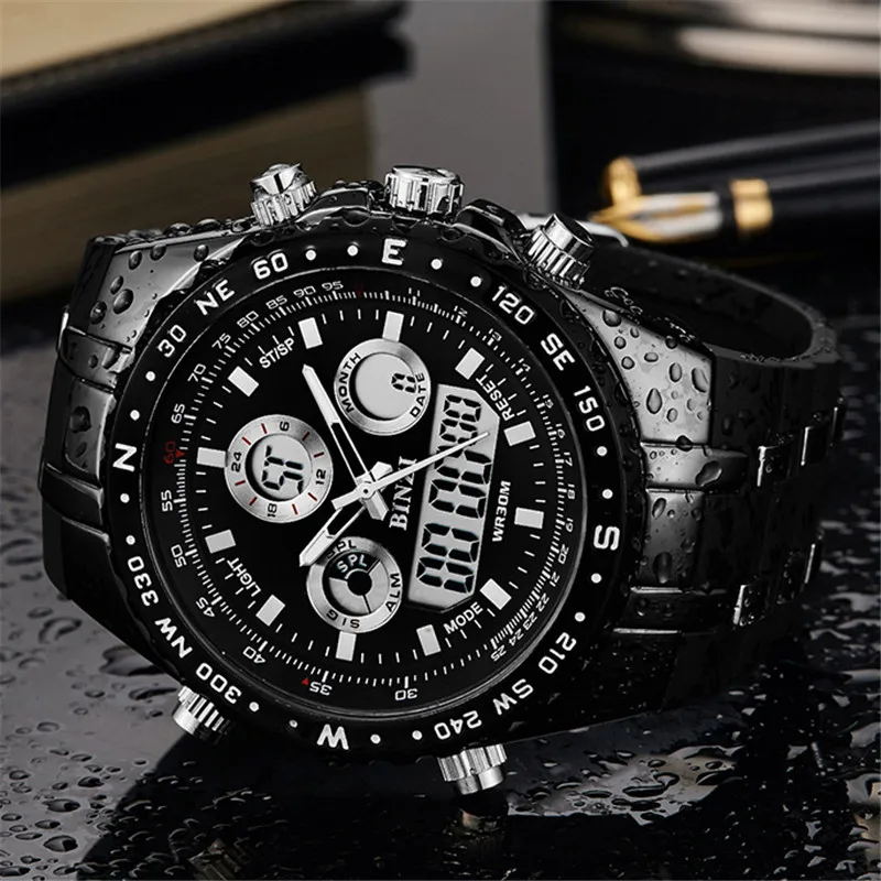 Ceny Zegarki sportowe mężczyźni LED cyfrowy szok zegarek na rękę wojskowy wodoodporny elektroniczny stoper silikonowe zegar mężczyzna do biegania na zewnątrz