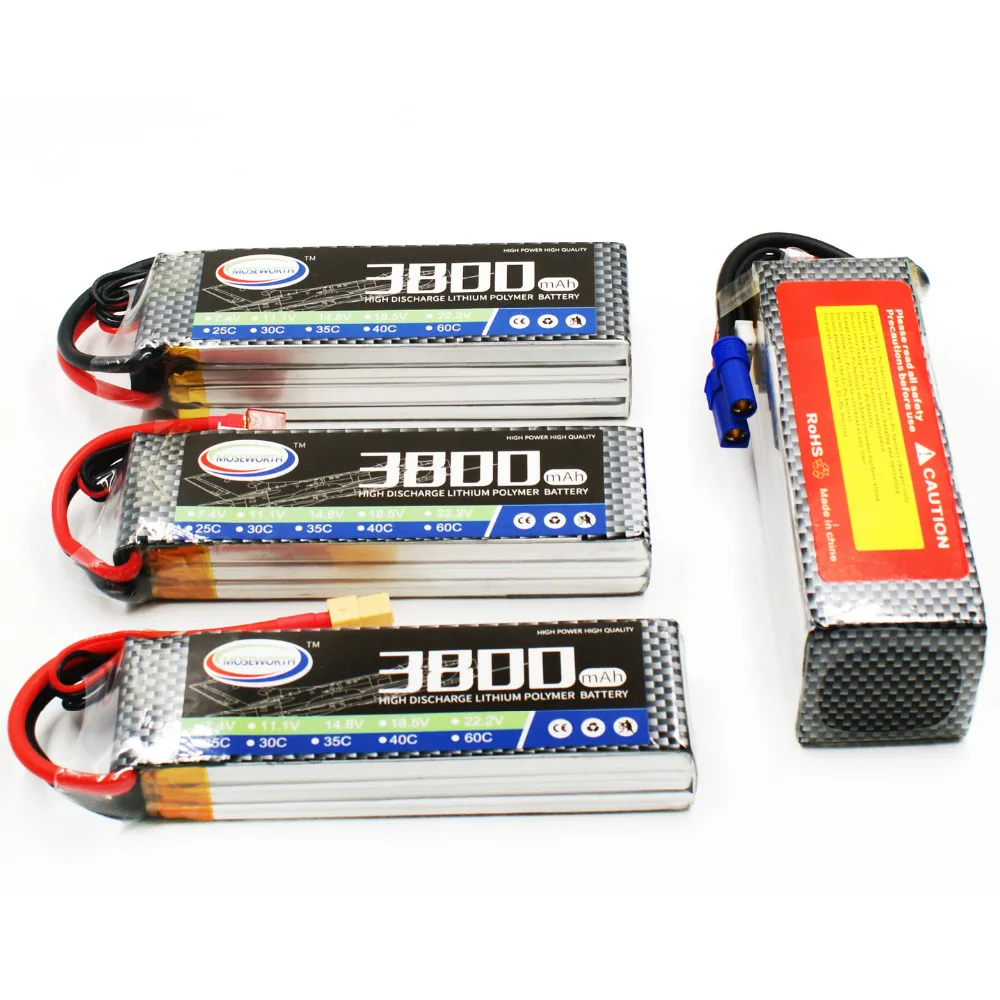 Lipo аккумулятор 22,2 V 6S 3800mAh 60C для радиоуправляемого вертолета квадрокоптера автомобиля дрона самолета радиоуправляемые игрушки литий-полимерная батарея