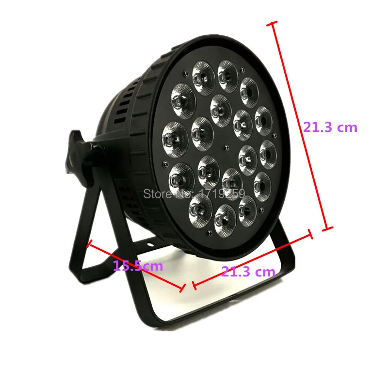 18x15W RGBWA LED Par Light DMX Stage Lights Business Lights Professional Par Can for Party KTV Disco DJ