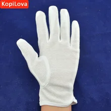 Kopilova Wholesale White Anti Slip Safety Gloves Thin Cotton Etiquette Reception Parade Performances Gloves Working Gloves