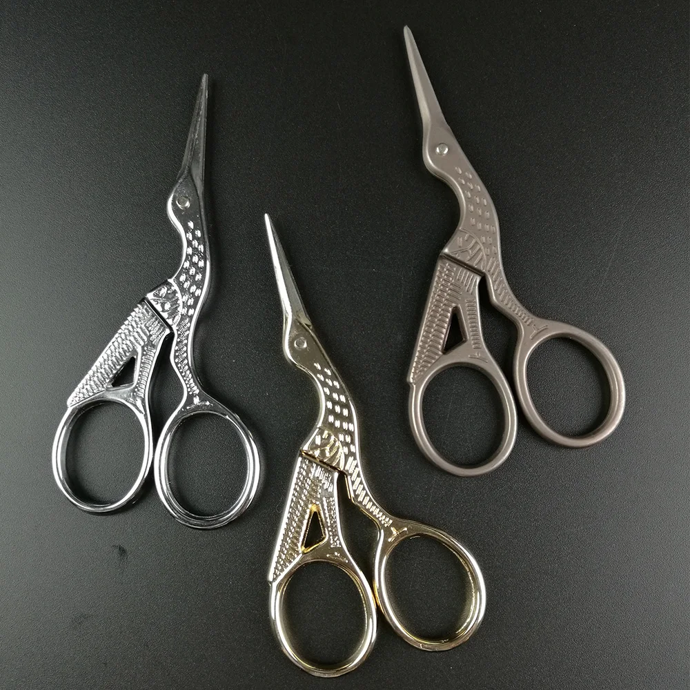 

Sewing Scissors Tool Embroidery Shears Sewing Carbon Steel Stork Dressmaking Scissors Sewing Trimming Craft For Cutting