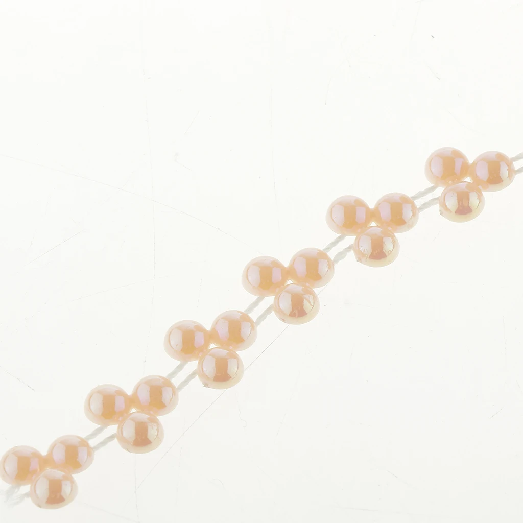 15 Meters ABS Imitation Pearl Beads Chain Trim for DIY Craft Bridal Wedding Party Decoration Supplies Jewelry Findings Craft 