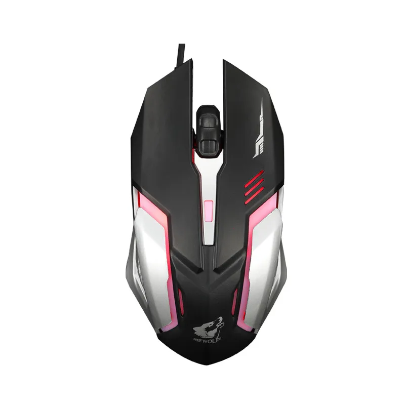 Мышь Компьютерная Проводная со светодиодсветильник кой 3200DPI USB L0122|Мыши| |