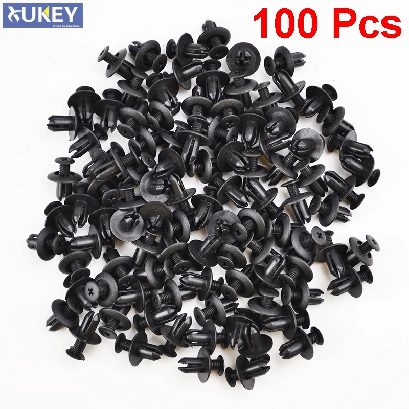 50 stücke 8mm Loch Türniet Push Clip Autos Kunststoffniet Auto Tür Push Clips