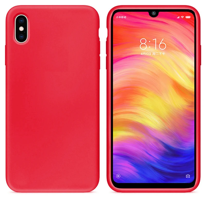 Матовые Силиконовые ТПУ чехлы ярких цветов для Xiaomi mi A2 Lite A1 A2 5x6X8 9 SE чехол для Red mi 6 Pro 4A 4X Note 4X4 5 5A Prime - Цвет: Red