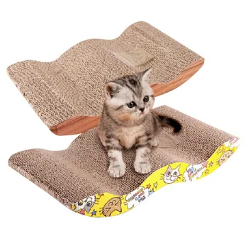 

Cat Kitten Corrugated Scratch Board Pad Scratcher Bed Mat Claws Care Interactive Toy For Pet Cat Training Cat Toy New