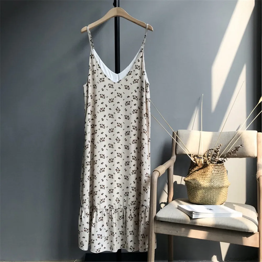 Sexy Beach V Neck Dress 2018 Summer Vacation Loose Dress Casual Vestidos Strapless Women Bow Dresses Boho Vintage Maxi Dress (9)