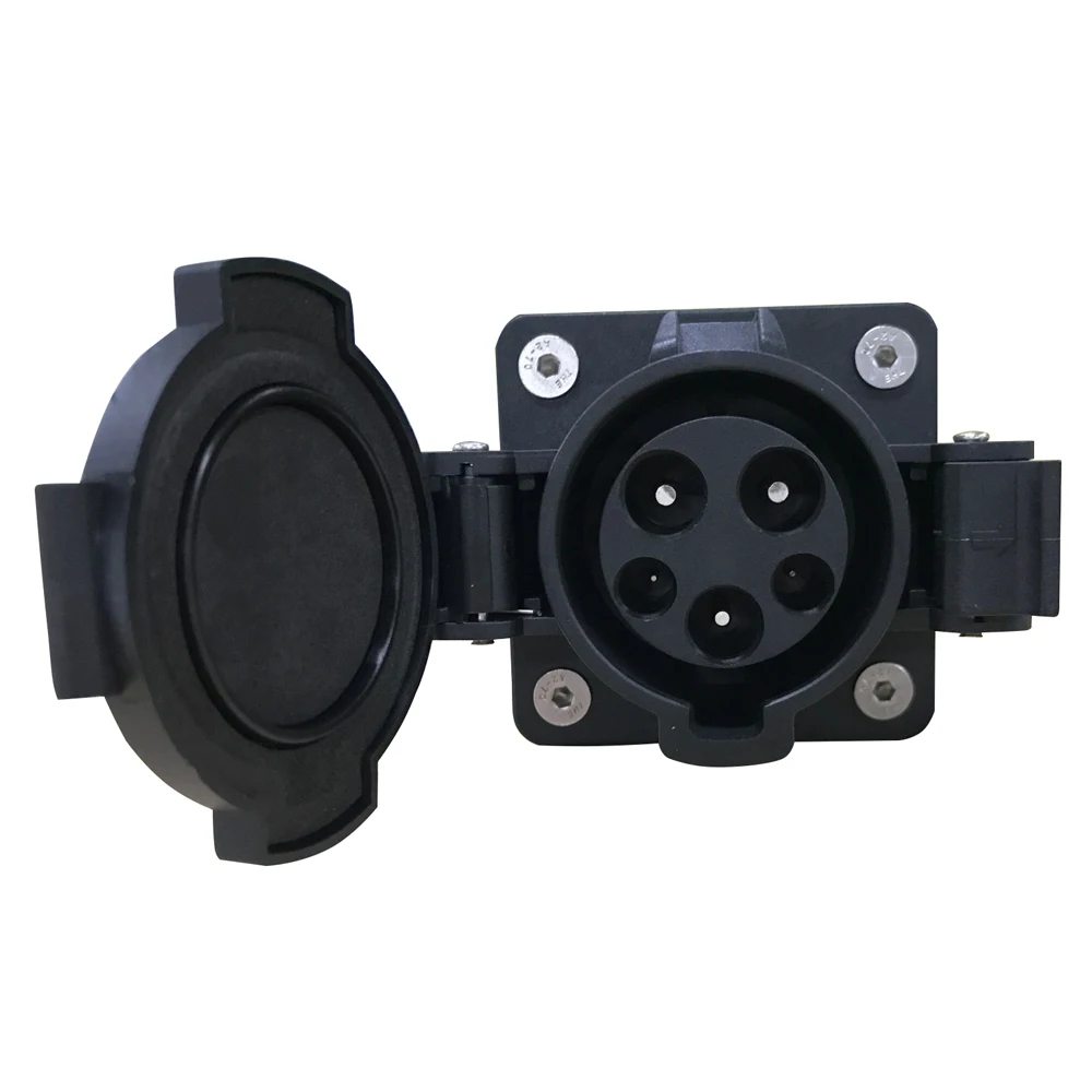 Lado sem Cabo de Carregamento do Carregador Socket tipo 1 Evse Entrada ac Carro Elétrico ev Veículo 16a 32a J1772 Sae 7 Cheap Acessórios