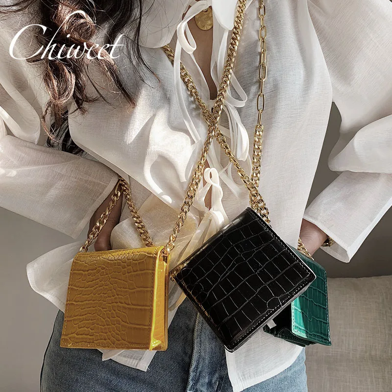 

Chic Brand Crocodile PU Leather Mini Crossbody Bags For Women Coin Purse Designer Handbags Shoulder Bags Girl Card Messenger Bag