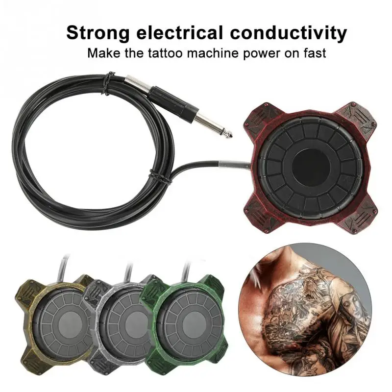 

Tattoo Foot Pedal Switch For Tattoo Machine Gun With Power Clip Cord Kits Pedal Tattoo Machine Makeup Tools Accessories